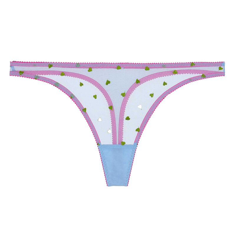 Dora Larsen Betty Heart Embroidery Thong image number 0